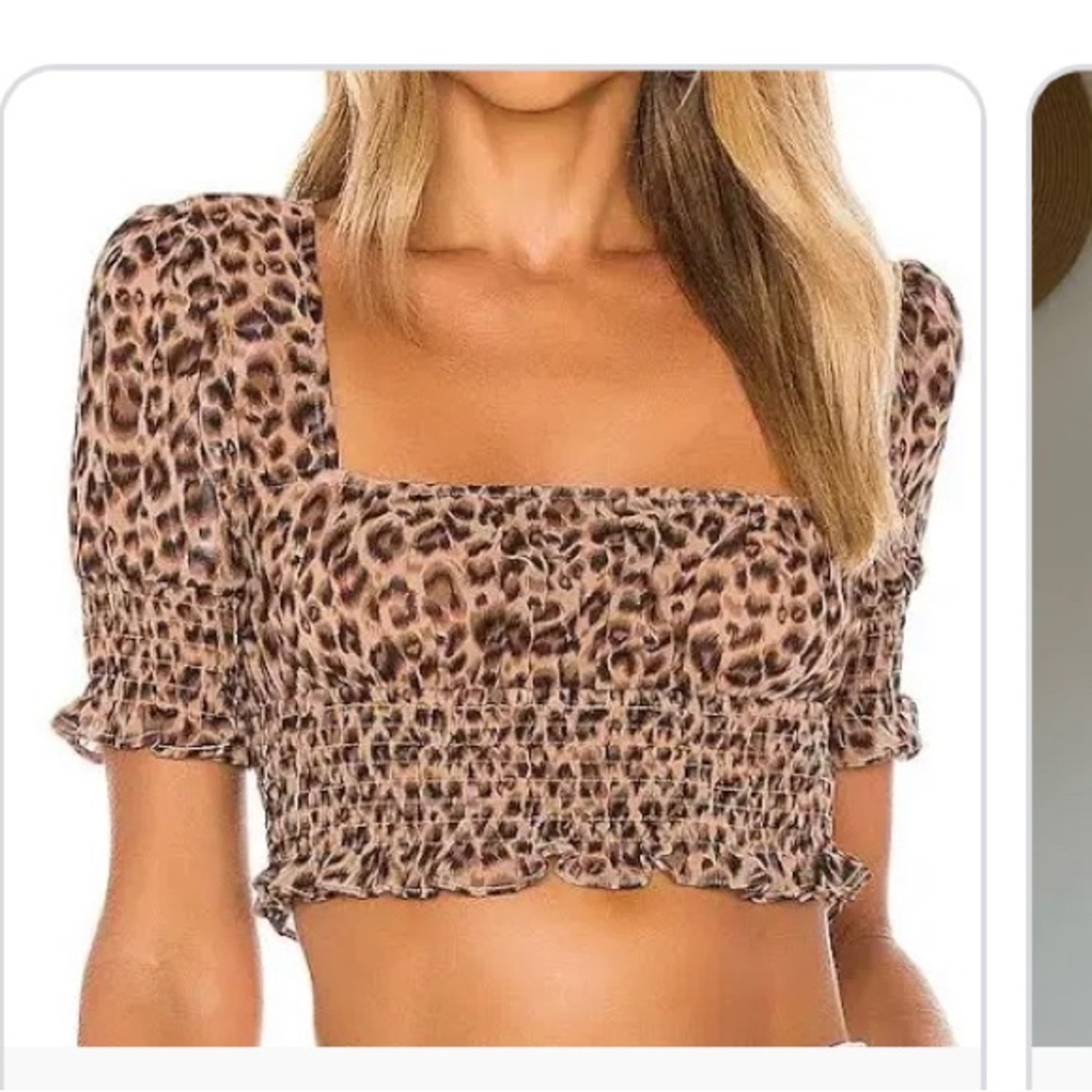 Superdown print shirt. Worn once, very flattering